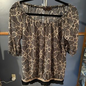 The Limited Black and Cream colored blouse!